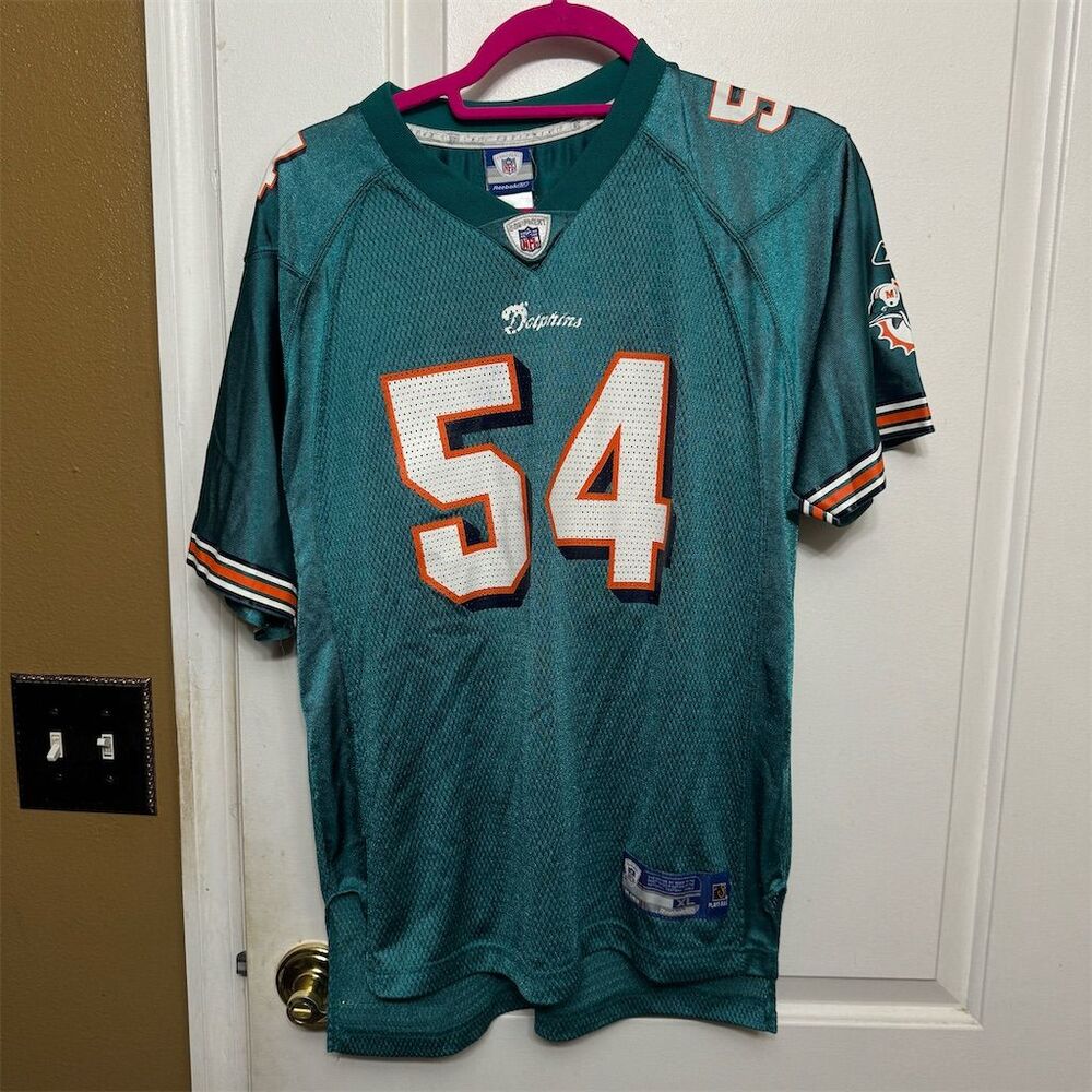 Zach Thomas #54 Miami Dolphins NFL Jersey Boy’s 18-20 Reebok Pullover